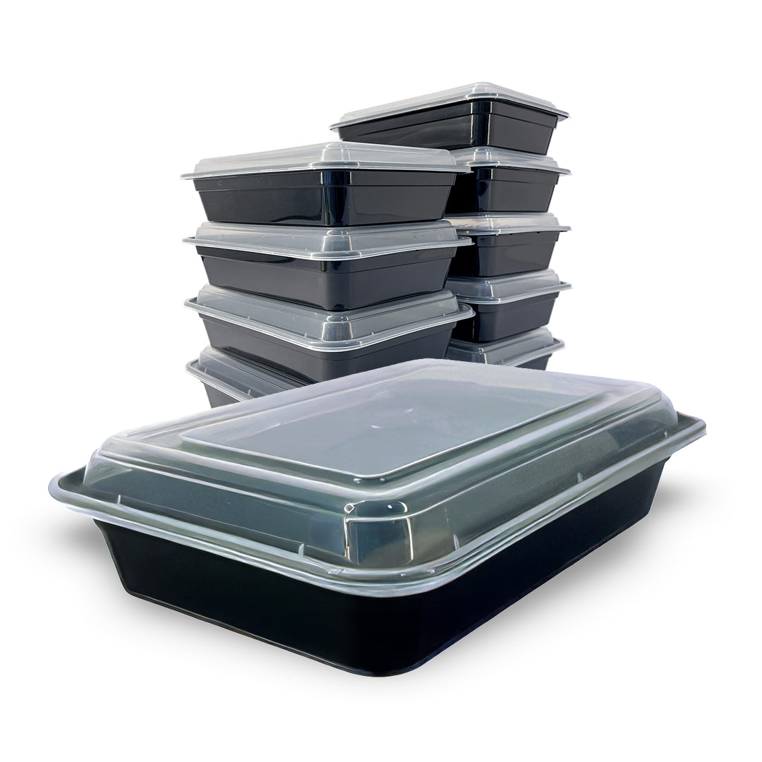 28 oz Microwavable To Go Containers with Lids