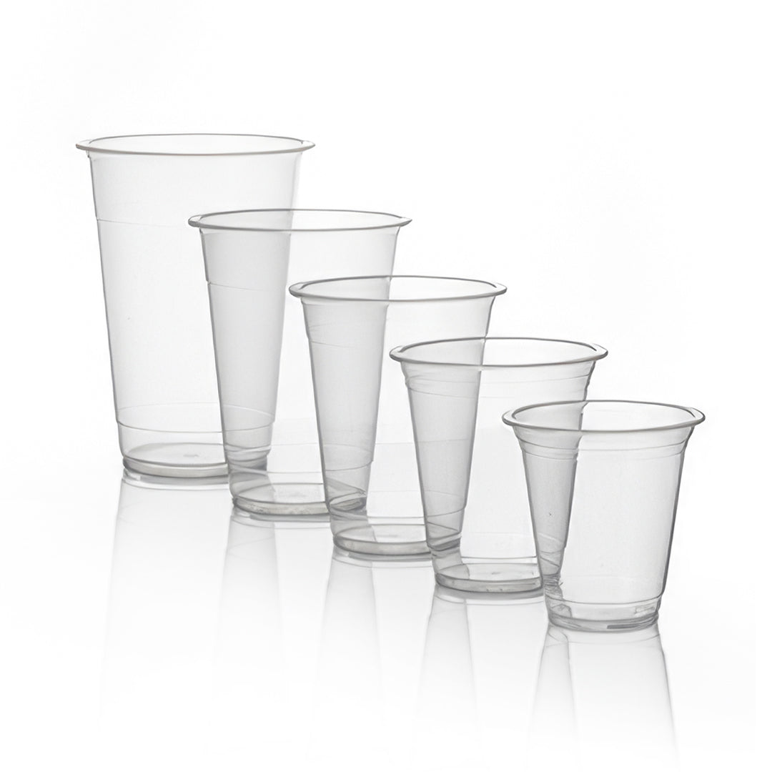 Clear PET Plastic Cups for Cold Beverages 1000 Count