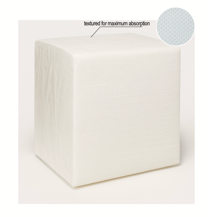 General Clean Light Duty Cleaning Wipes, White 12" x 15" - 1800/Case