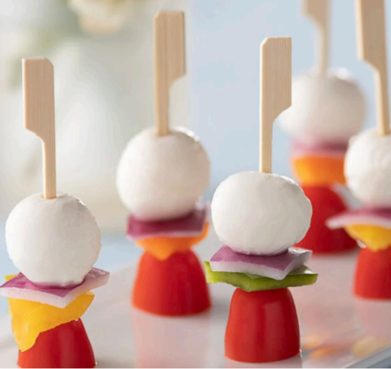 3.5" Bamboo Paddle Pick Skewers 100 Count