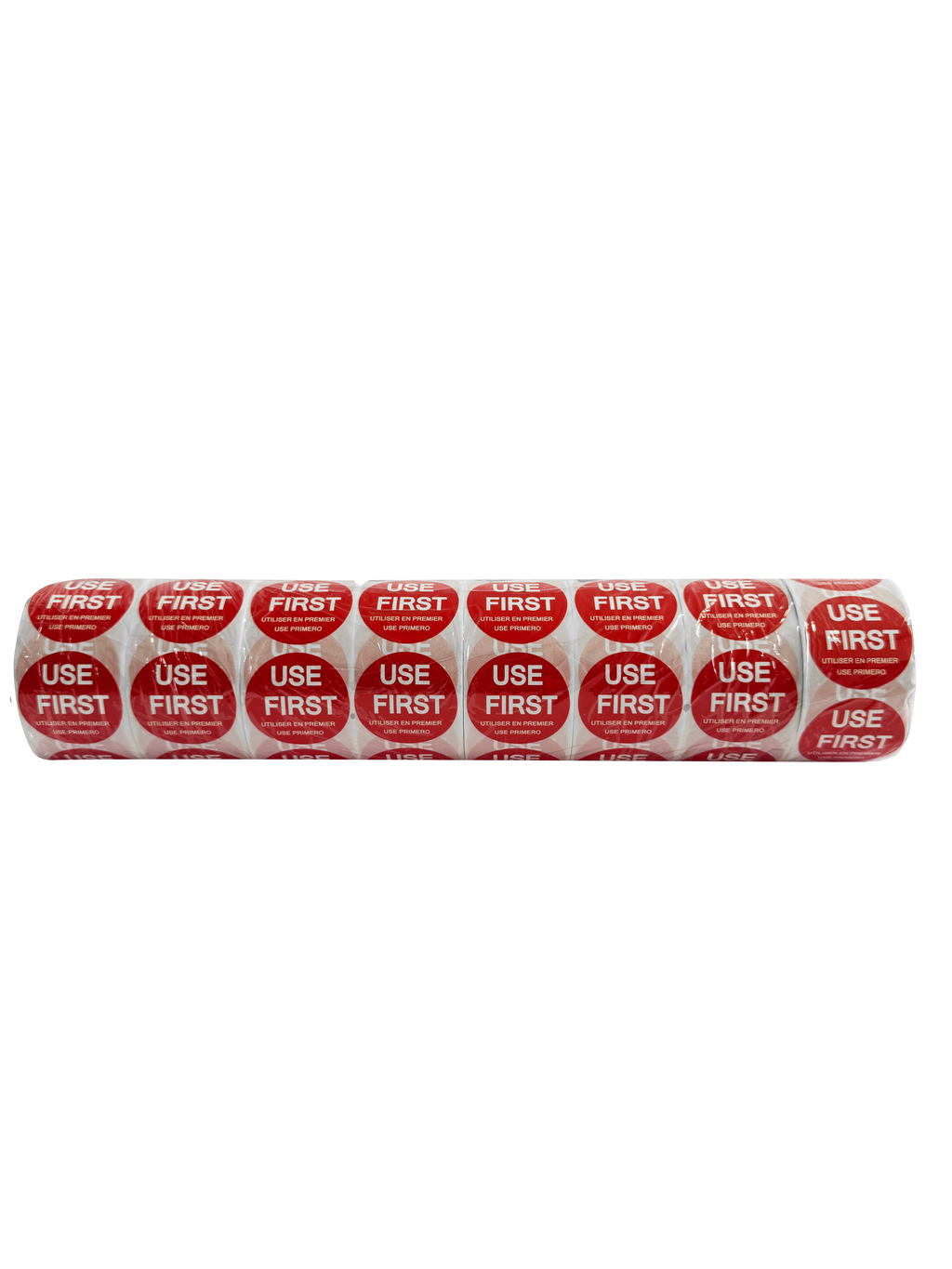 Use First Trilingual 1.5" Removable Food Label Stickers 500/Roll