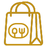 Takeout bag-Gold-1