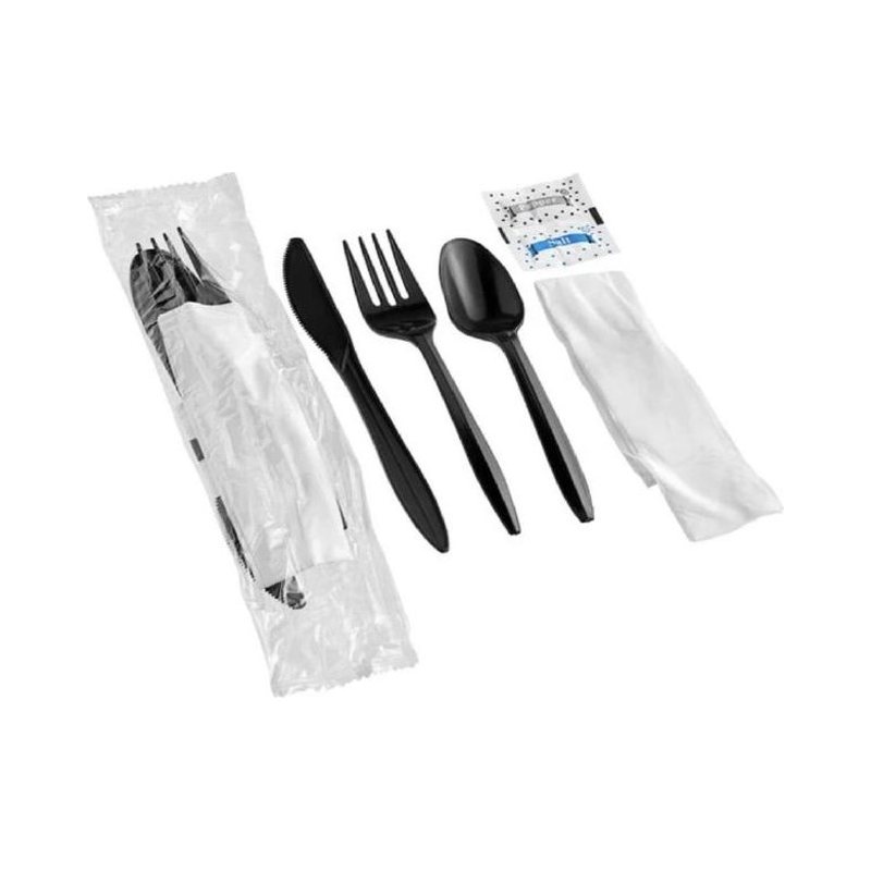 Wrapped cutlery kit